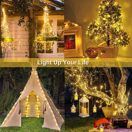 Solar outdoor fairy string lights — alternate product view