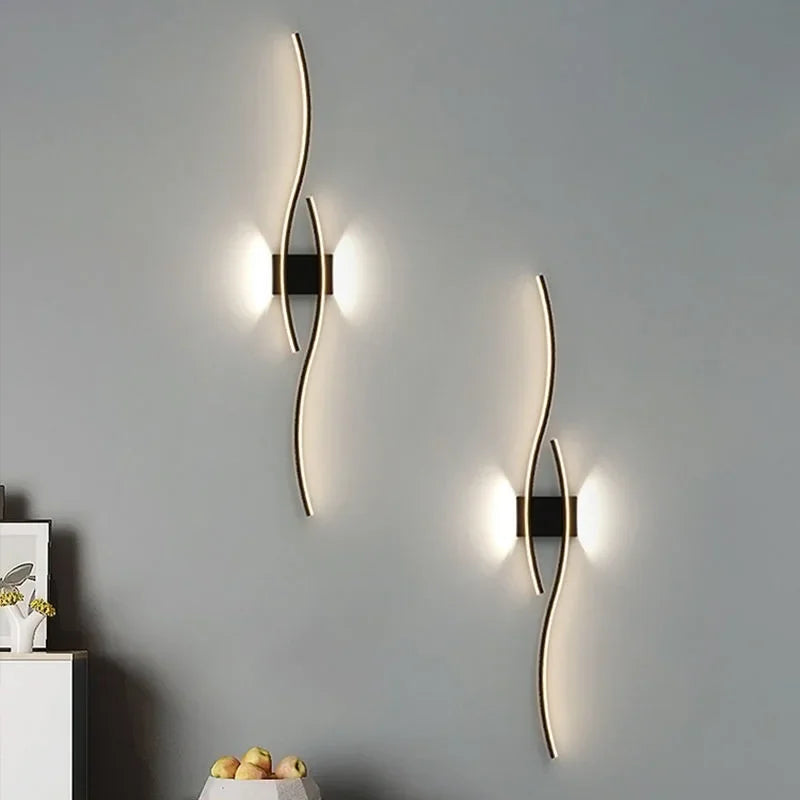 Minimalist LED Wall Sconce — 60 or 80 cm, Optional Remote Dimming