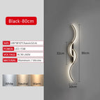 Noir-C-80cm / Blanc froid - SANS TC