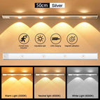 3 colors in one Lamp / White 50cm