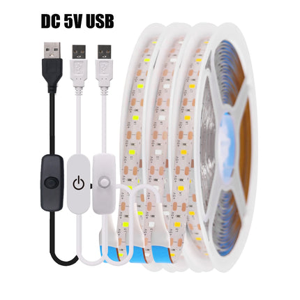 5V USB LED strip light with inline control