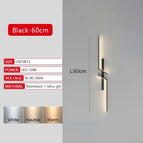 N-Noir-60cm / Blanc chaud-SANS RC