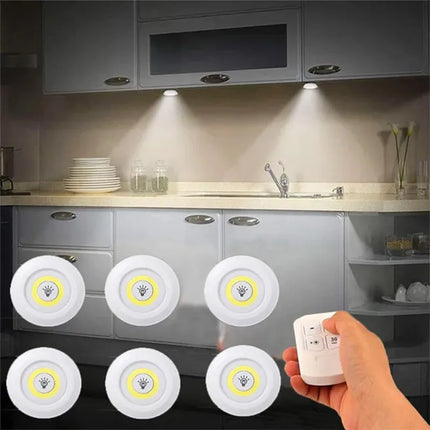 Wireless under-cabinet light with optional remote control
